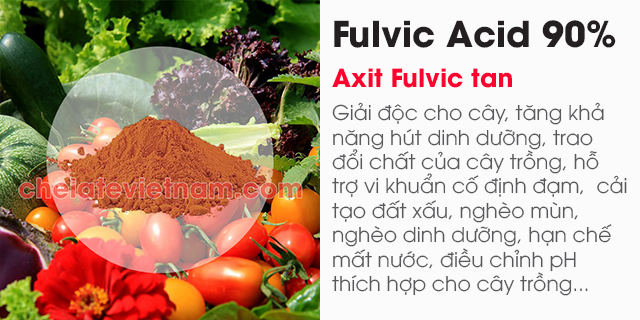 Axit Fulvic 95% (Fulvic Acid) tan trong nước